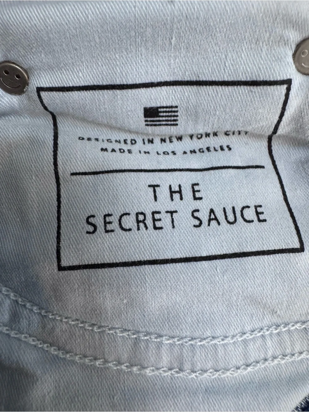 AYR Secret Sauce Wide Leg Flare Jeans in Medium Blue Wash - Picture 4 of 10